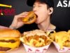 ASMR EXTRA CHEESY ANIMAL STYLE FRIES & DOUBLE DOUBLE MUKBANG (No Talking) EATING SOUNDS