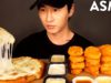 ASMR EXTRA CHEESY PIZZA & CHICKEN NUGGETS MUKBANG (No Talking) EATING SOUNDS | Zach Choi ASMR