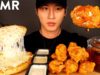 ASMR EXTRA CHEESY PIZZA & HONEY GLAZED FRIED CHICKEN MUKBANG (No Talking) EATING SOUNDS