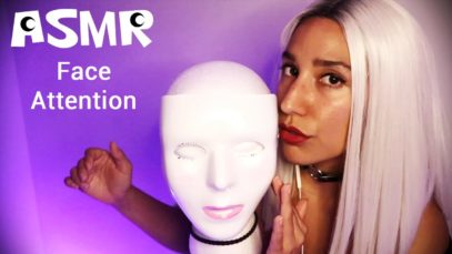 ASMR Face Attention | Mask Tapping | Kissing