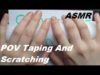 ASMR Fast Note Book Tapping and Scratching – Hands Only – Point of View
