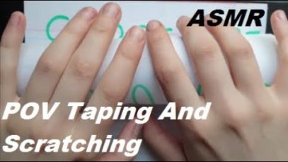 ASMR Fast Note Book Tapping and Scratching – Hands Only – Point of View