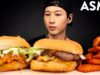 ASMR FATBURGER MUKBANG (No Talking) EATING SOUNDS | Zach Choi ASMR