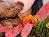 ASMR FILET MIGNON, ASPARAGUS 한우 스테이크, 아스파라거스 먹방 MUKBANG  NO TALKING COOKING AND EATING SOUNDS KOREAN