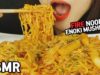 ASMR FIRE NOODLES+ENOKI MUSHROOM 불닭라볶이 팽이버섯 TTEOKBOKKI (EATING SOUNDS)MUKBANG