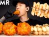 ASMR FRIED CHICKEN & RICE CAKES MUKBANG (No Talking) EATING SOUNDS | Zach Choi ASMR