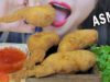 ASMR FRIED CHICKEN WINGS STUFFED WITH MEAT AND MUSHROOM , CRUNCHY EATING SOUNDS | LINH-ASMR