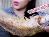 ASMR Fried featherback fish , Satisfying EATING SOUNDS | LINH-ASMR