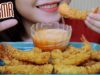 ASMR fried prawns with chili and mayonnaise dipping sauce ,EXTREME CRUNCHY EATING SOUNDS| LINH-ASMR