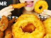 ASMR Fried shrimp and fried cheese onion, 4 sauce 새우튀김과 치즈양파링 튀김(EATING SOUNDS)MUKBANG REAL SOUNDS