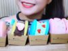ASMR GIANT MACARON ICE CREAM SANDWICHES (SOFT ICE Eating Sounds) | LINH-ASMR