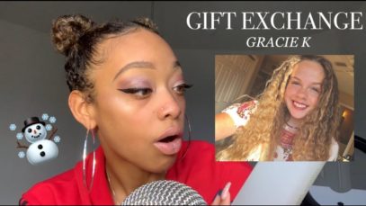 ASMR | GIFT EXCHANGE WITH GRACIE K ☃️?