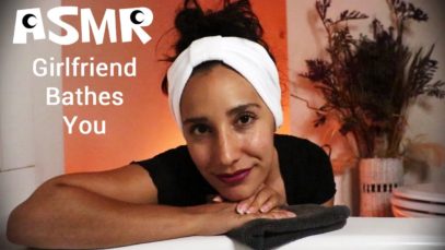 ASMR Girlfriend Bathes You | Soft Spoken | Water Sounds