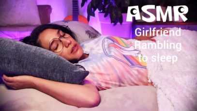 ASMR Girlfriend Rambling to Sleep | Inaudible Whispering | Relax | Comfort