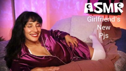 ASMR Girlfriend’s New Pajamas | Satin Scratching | Sleep Inducing