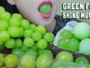 ASMR GREEN FOOD-SHINE MUSCATS PLATTER(ICE CREAM BALL,RAIN GROP CAKE,JELLY,TANGHULU) | LINH-ASMR
