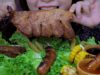 ASMR Grilled baby pork back ribs and sausages , Chewy Crunchy EATING SOUNDS | LINH-ASMR