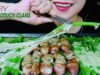 ASMR GRILLED BABY RED GEODUCK AND GRILLED ASPARAGUS WITH BUTTER AND CHEESE | LINH-ASMR