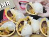 ASMR GRILLED GARLIC SNAILS WITH PEPPER AND GARLIC SAUCE , CHEWY EATING SOUNDS | LINH-ASMR