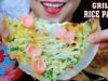ASMR GRILLED RICE PAPER WITH CHEESE AND SAUSAGE EATING SOUNDS | LINH-ASMR