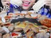 ASMR GRILLED SILKY CLAM & HOT POT WITH HAO HAO NOODLES GULPING EATING SOUNDS | LINH-ASMR mukbang 먹방