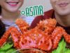 ASMR Hanasaki Queen Crab of Japanese with my Hubby*BINH ASMR , EXTREME EATING SOUNDS | LINH-ASMR