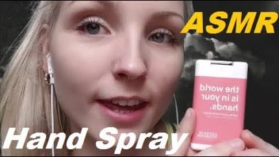 ASMR Hand Spray and Mouth Sounds