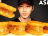 ASMR HASH BROWN HONEYCOMB SANDWICH MUKBANG (No Talking) EATING SOUNDS | Zach Choi ASMR