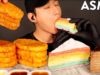 ASMR HASH BROWNS & CREPE CAKE MUKBANG (No Talking) EATING SOUNDS | Zach Choi ASMR
