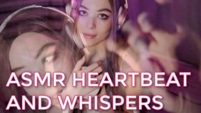 |ASMR| HEARTBEAT + FACE PETTING + UNINTELLIGIBLE WHISPERING!