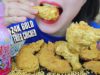 ASMR HOMEMADE 24K GOLD FRIED CHICKEN WINGS , CRUNCHY EATING SOUNDS | LINH-ASMR