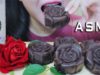ASMR HOMEMADE ROSE CHOCOLATE ICE CREAM + TOCO TOCO BUBBLE MILK TEA , EATING SOUNDS | LINH-ASMR