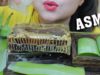 ASMR HONEYCOMB WITH ALOE VERA , STICKY SLIMY CHEWY EATING SOUNDS | LINH-ASMR