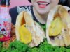 ASMR HORNED HELMET SNAIL KIMCHI SAMYANG NUCLEAR CARBO SPICY SAUCE EATING SOUNDS | LINH-ASMR