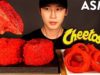 ASMR HOT CHEETOS FILET MIGNON & ONION RINGS MUKBANG (No Talking) COOKING & EATING SOUNDS