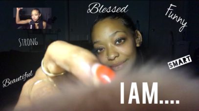 ASMR | I Am… ❤️ (Positive Affirmations) | Slow Mic & Lens Brushing