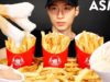 ASMR ICE CREAM & FRENCH FRIES MUKBANG (No Talking) EATING SOUNDS | Zach Choi ASMR