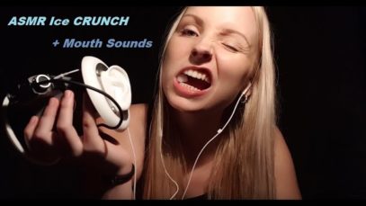 ASMR Ice Crunching – Eating Sounds – 3Dio Mic