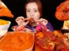 ASMR  INDIAN FOOD(Tandoori Chicken, Makhani Curry, Naan), SPICY FIRE GIMBAP. MUKBANG