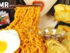 ASMR Indomie Mi Goreng & Fried dumplings 인도미 미고랭과 윤식당 팝만두(EATING SOUNDS)MUKBANG