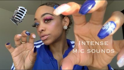 ASMR | INTENSE mic sounds (mic scratching + mic brushing) | NO TALKING