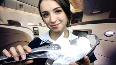 [ASMR] International First Class Flight Attendant (Soft Spoken)
