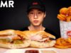 ASMR JACK IN THE BOX PANNIDO & CURLY FRIES MUKBANG (No Talking) EATING SOUNDS | Zach Choi ASMR