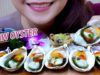 ASMR Kaki sashimi (Raw Oysters and Baked oysters) Slurping EATING SOUNDS | LINH-ASMR