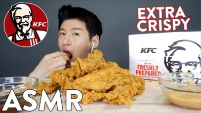 *ASMR* KFC Extra Crispy Chicken Tenders (No Talking) CRUNCHY Eating Sounds