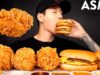 ASMR KFC FRIED CHICKEN & CHEESEBURGERS MUKBANG (No Talking) EATING SOUNDS | Zach Choi ASMR