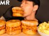 ASMR KFC FRIED CHICKEN & DONUT SANDWICHES & MAC N CHEESE MUKBANG (No Talking) EATING SOUNDS