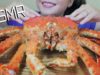 ASMR KING CRAB LEGS WITH CHEESY FRIED RICE | SIZZLING CHEWY EATING SOUNDS | LINH-ASMR