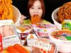 ASMR 편의점먹방 KOREAN CONVENIENCE STORE FOOD. (FIRE NOODLES, BLACK BEAN NOODLES) MUKBANG