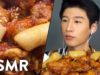 *ASMR* KOREAN FRIED CHICKEN KFC + RICE CAKES 먹방 (No Talking) Crunchy Eating Sounds